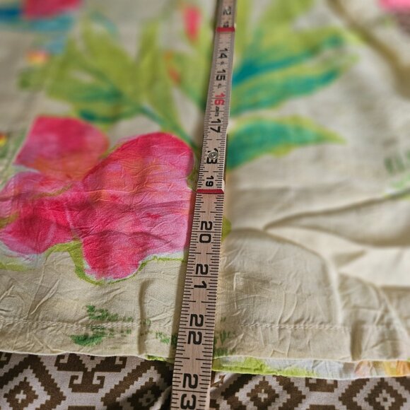 VTG Jams World Womens Lagoon Hawaiian Shirt SZ Large Top Flowers Beach Summer - Picture 8 of 9